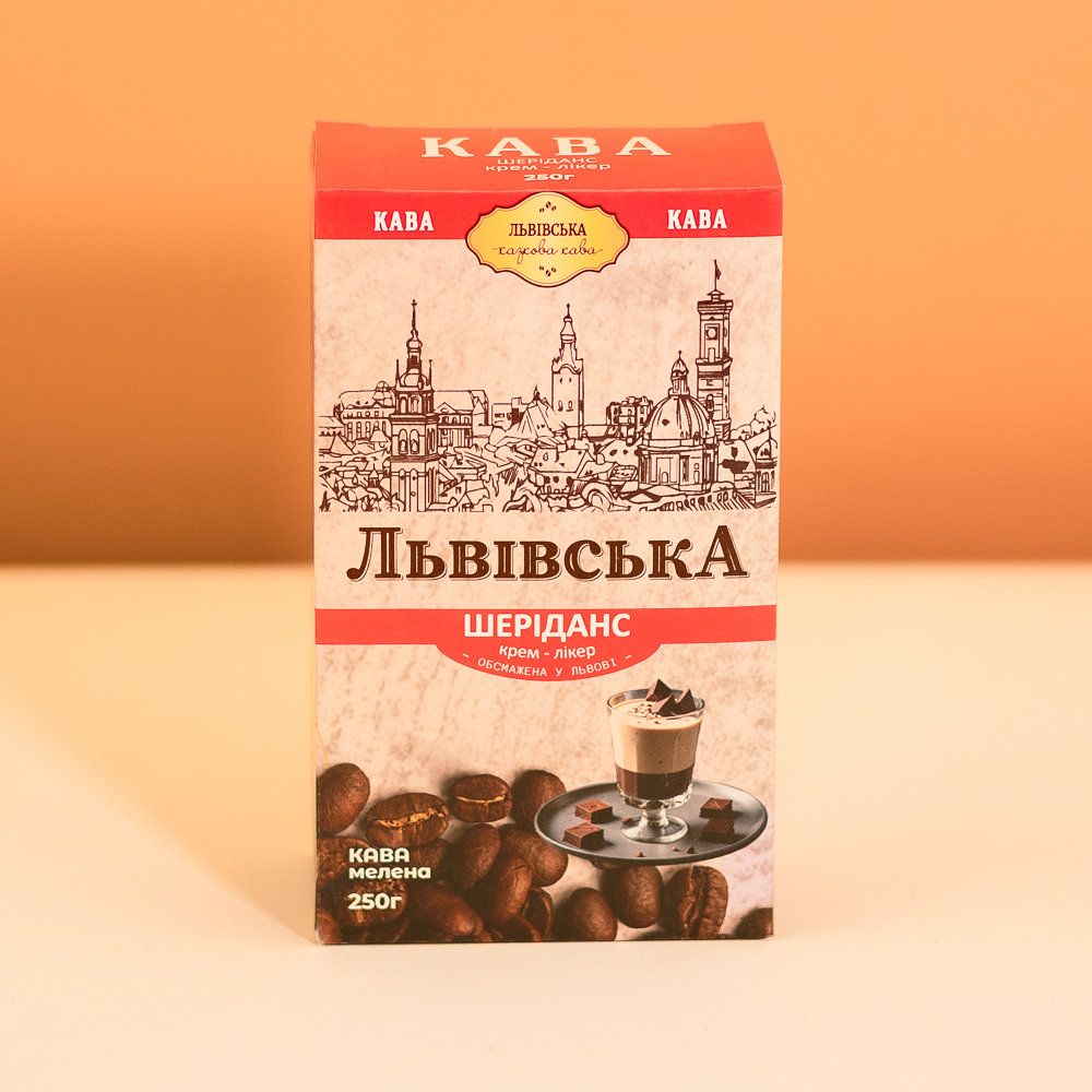 Кава Львівська Шеріданс мелена 250г. Фото 2
