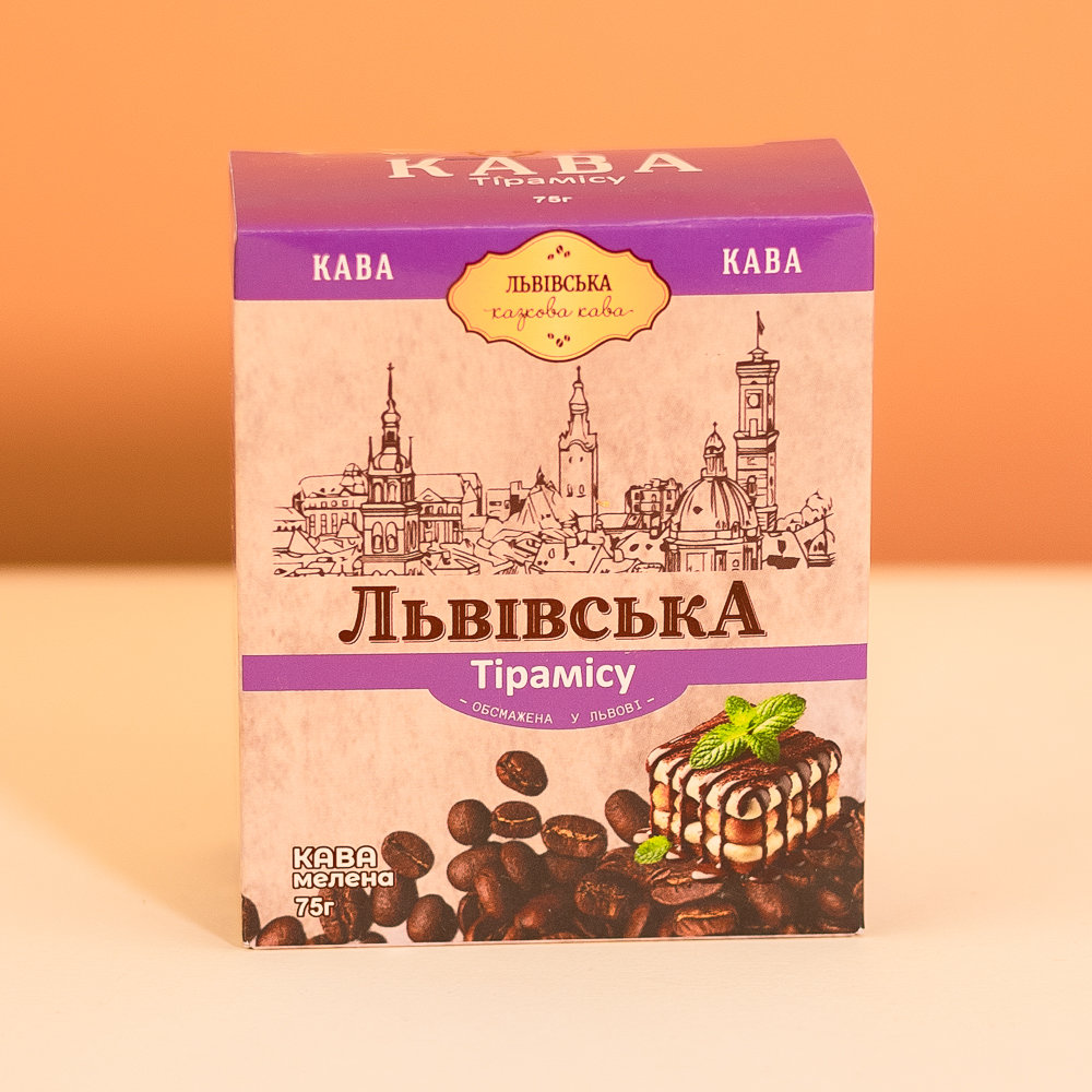 Кава Львівська Тірамісу мелена 75г