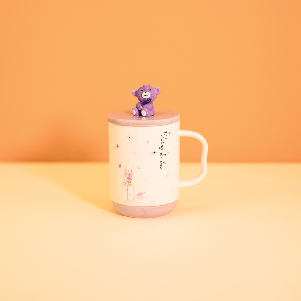 Горня Ведмедик з кришкою керамічне