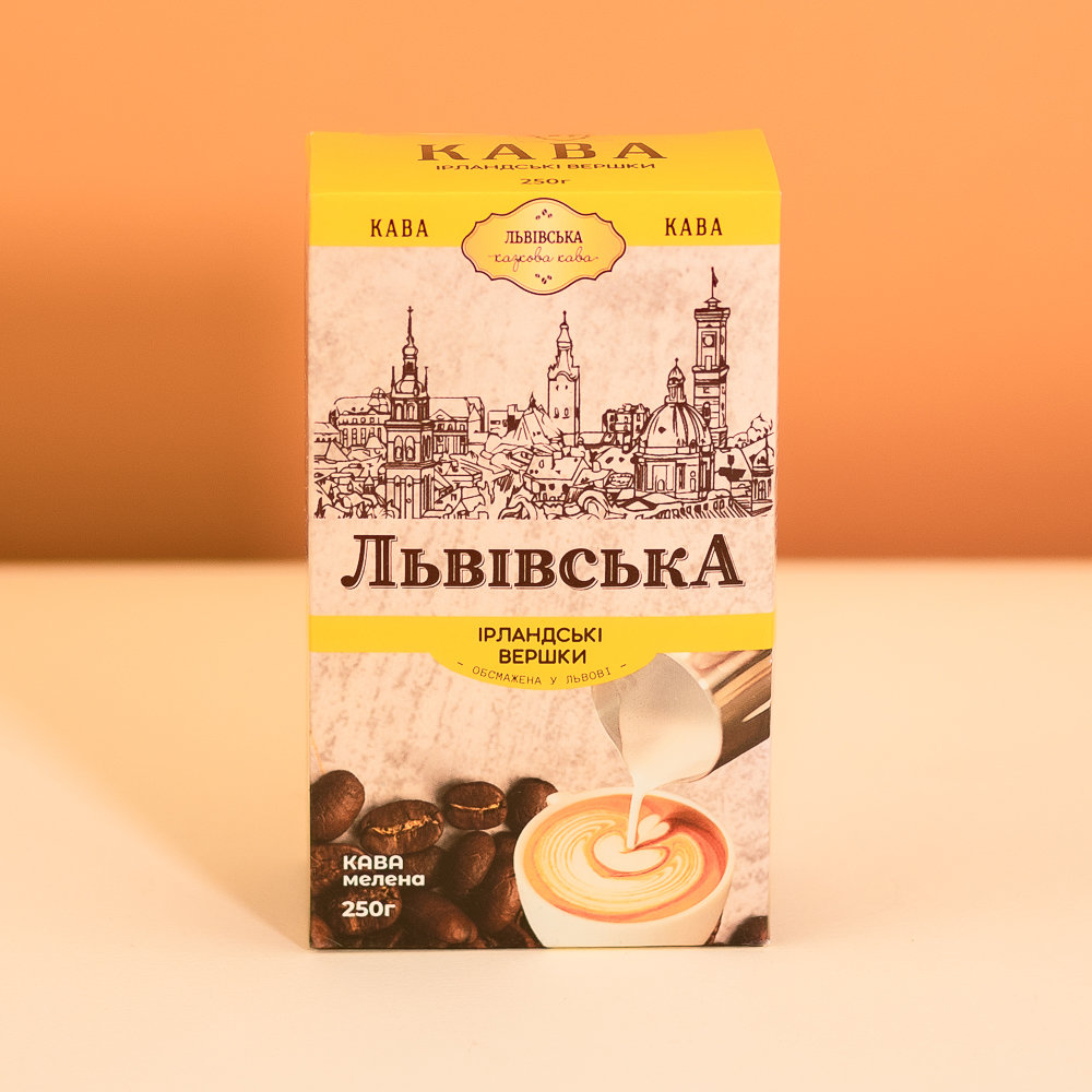 Кава Львівська Ірландські вершки мелена 250г