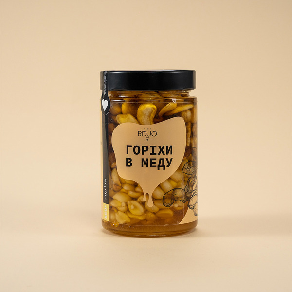 Мед з горіхами 550г