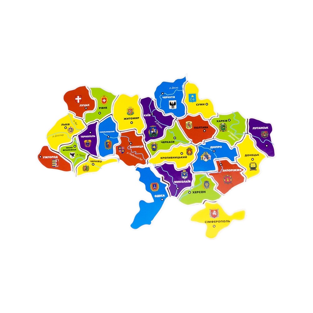 Магнітний пазл Карта України