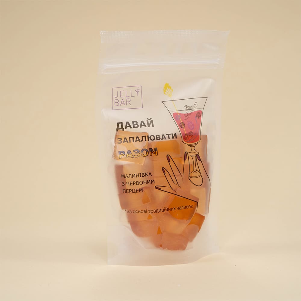 Алкогольні желейки Малинівка з червоним перцем Jelly Bar