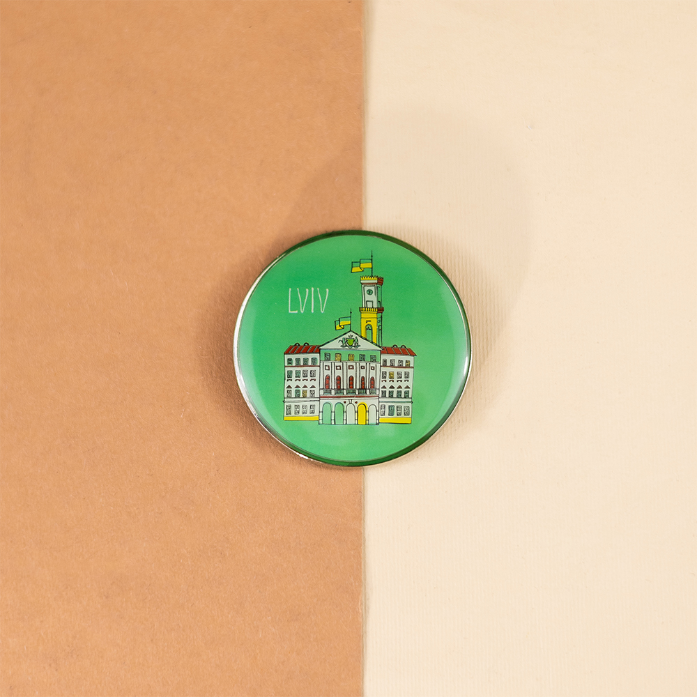 Магніт Львівська Ратуша металевий