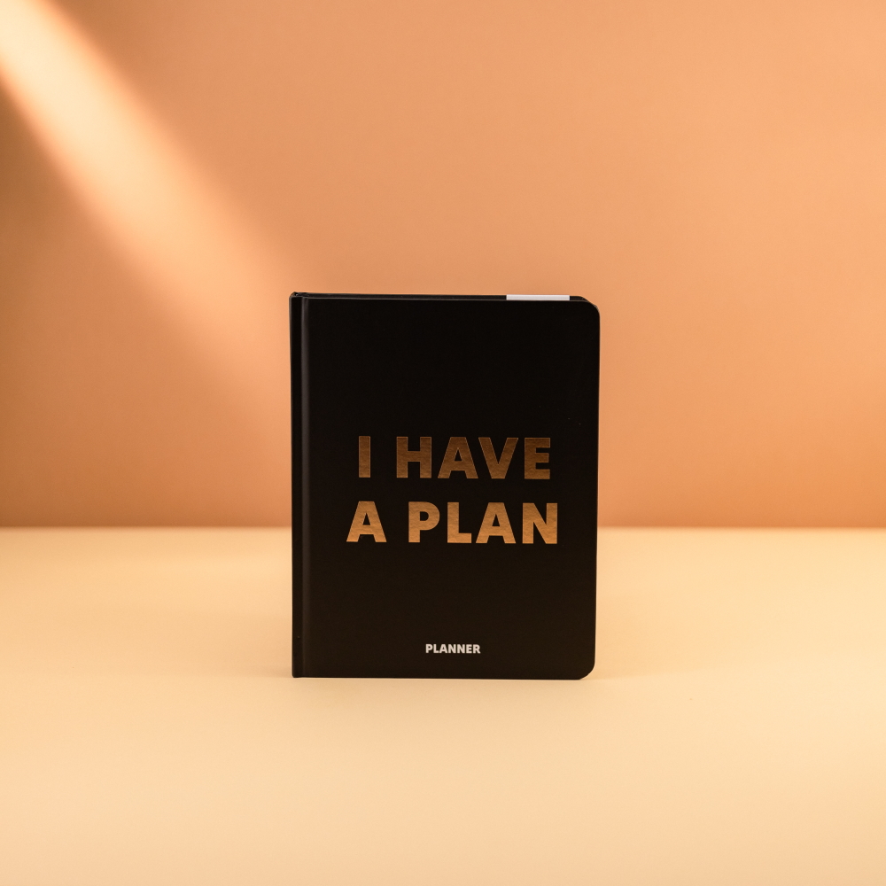 Блокнот I have a plan чорний