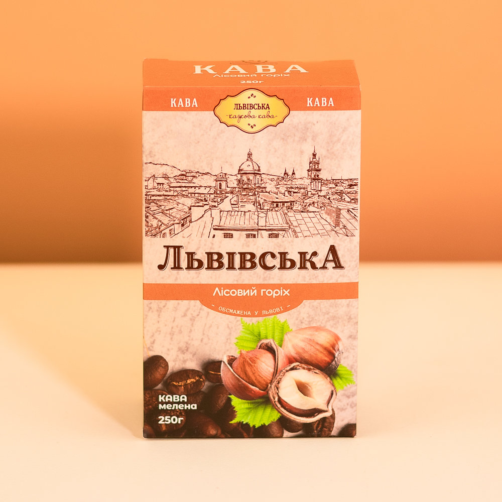 Кава Львівська Лісовий горіх мелена 250г