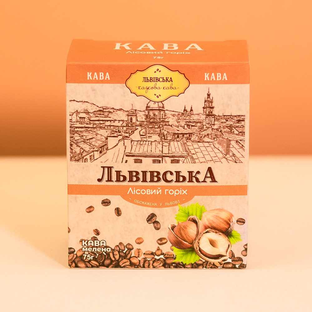 Кава Львівська Лісовий горіх мелена 75г