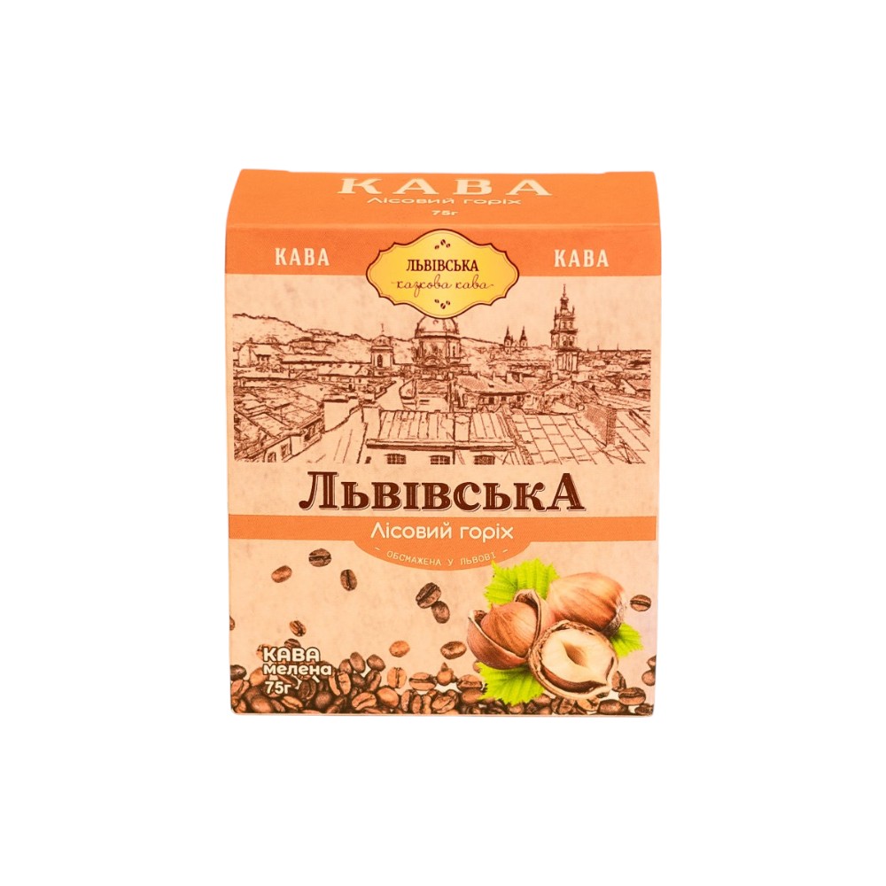 Кава Львівська Лісовий горіх мелена 75г