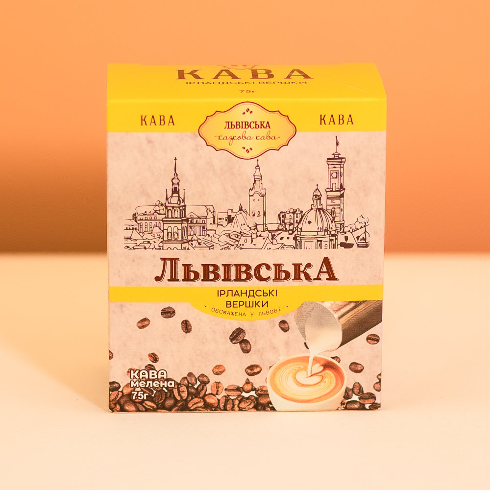 Кава Львівська Ірландські вершки мелена 75г