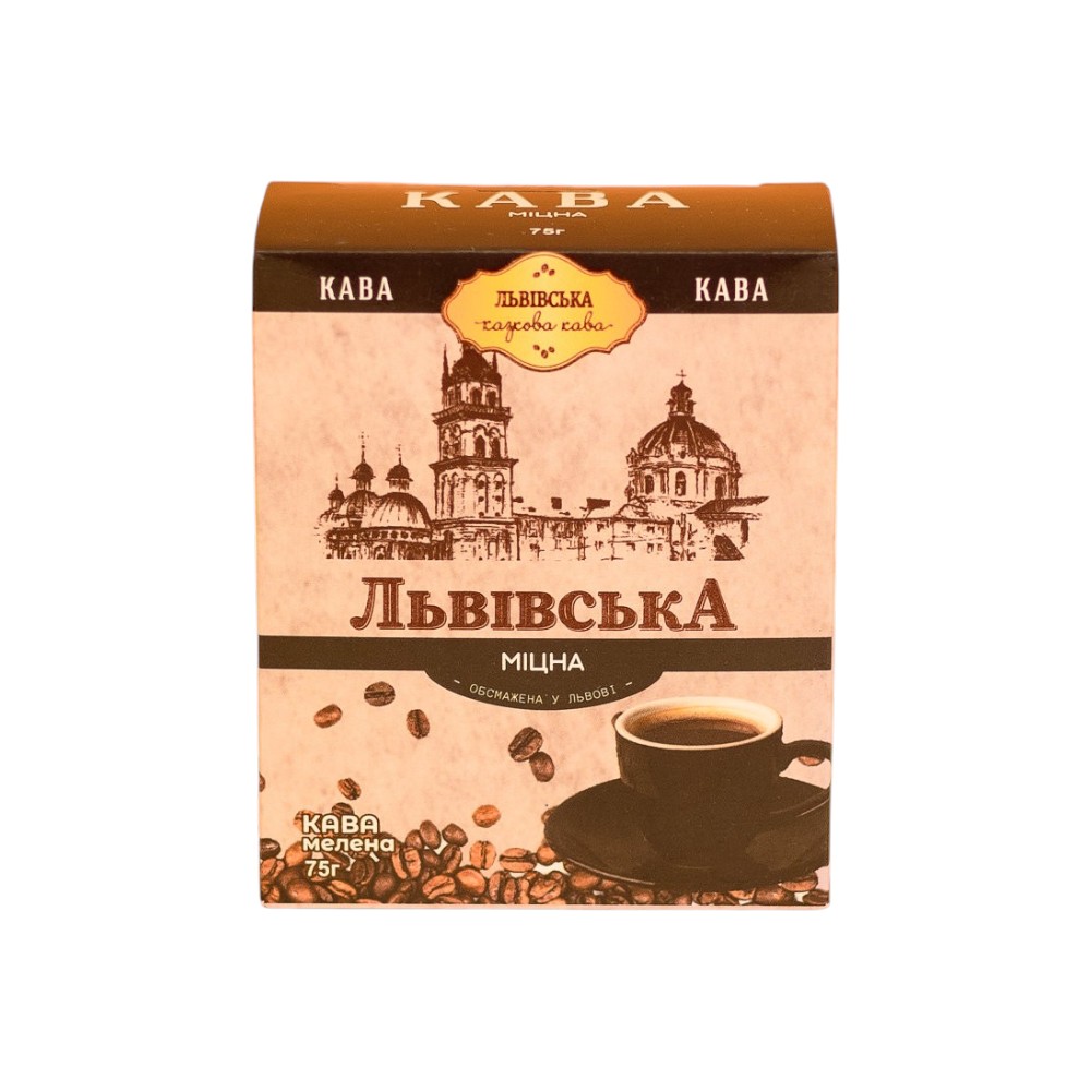 Кава Львівська Міцна мелена 75г