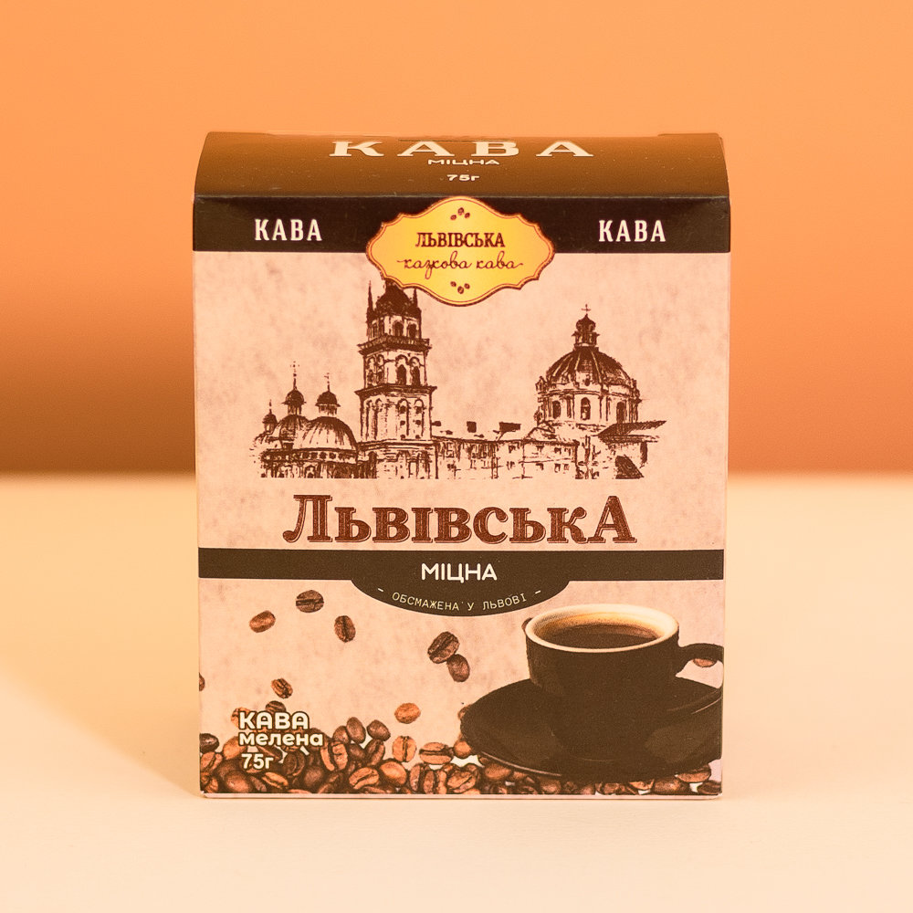 Кава Львівська Міцна мелена 75г