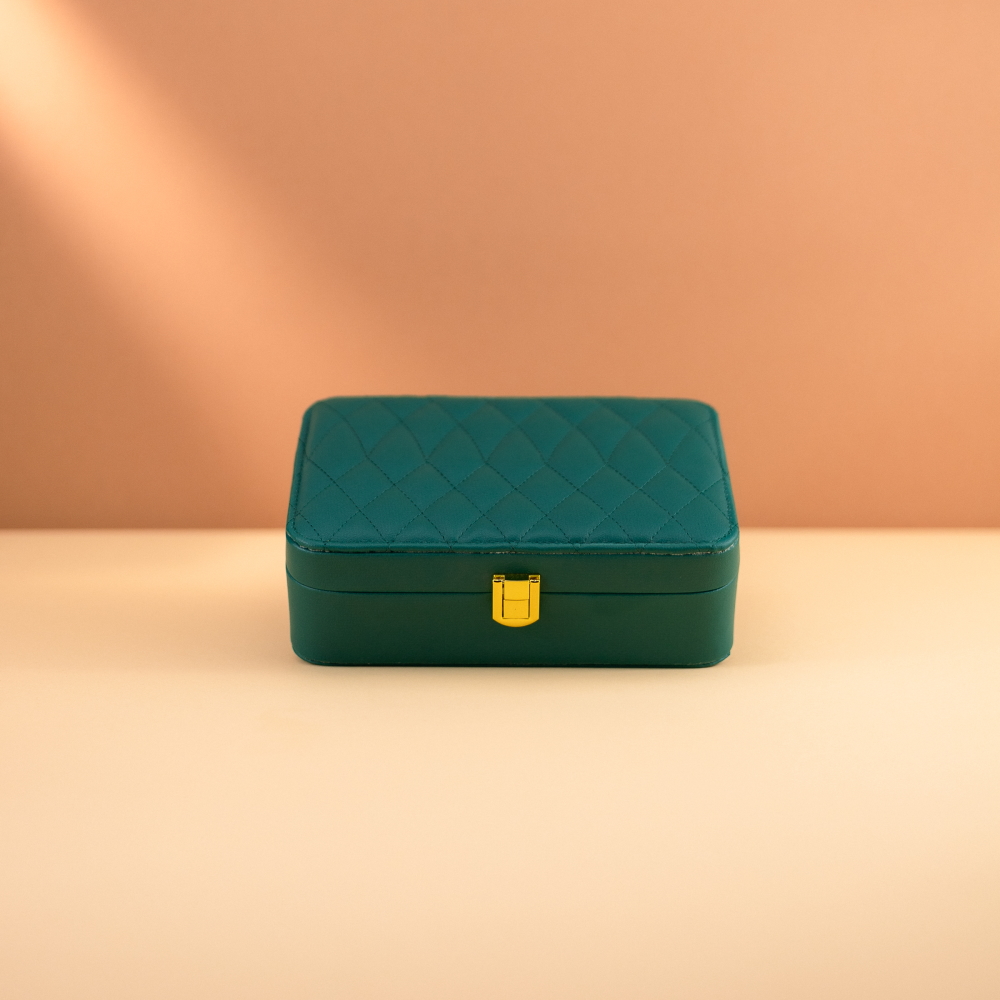 Шкатулка для прикрас зелена