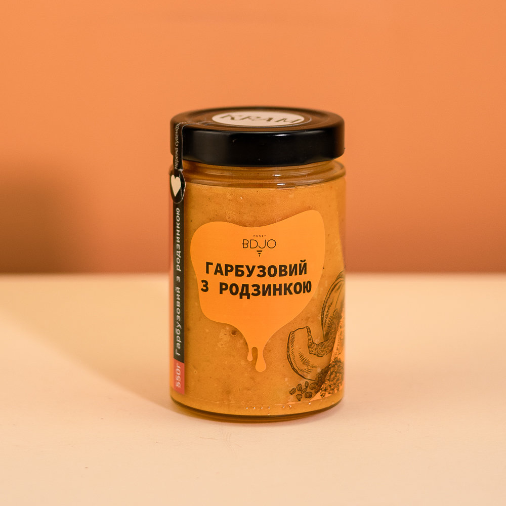 Мед-крем Гарбуз з родзинками 550г
