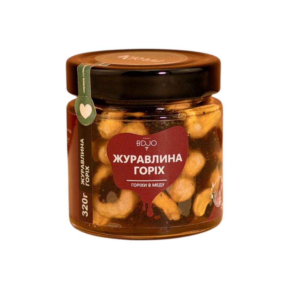 Мед Журавлина-горіх 320г