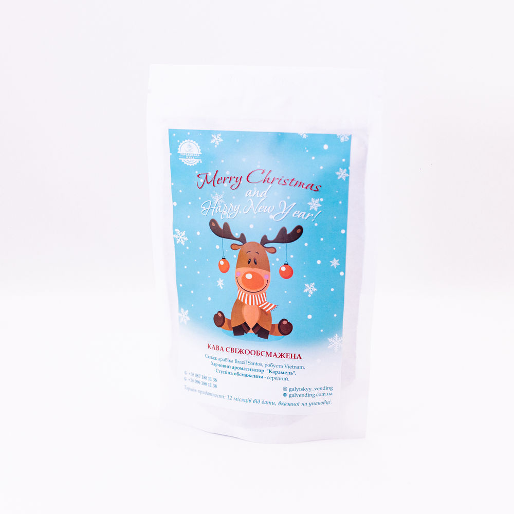 Кава Merry Christmas мелена з ароматом карамелі 100г