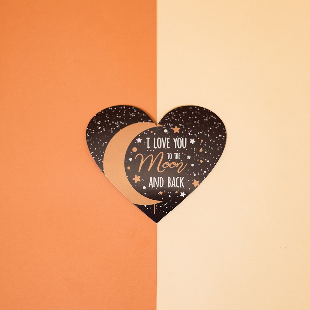 Листівка I love you to the moon and back
