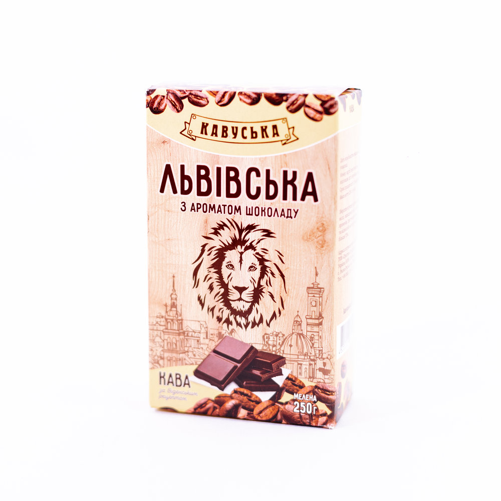 Кава мелена «Львівська з ароматом шоколаду», 250 г. Фото 2