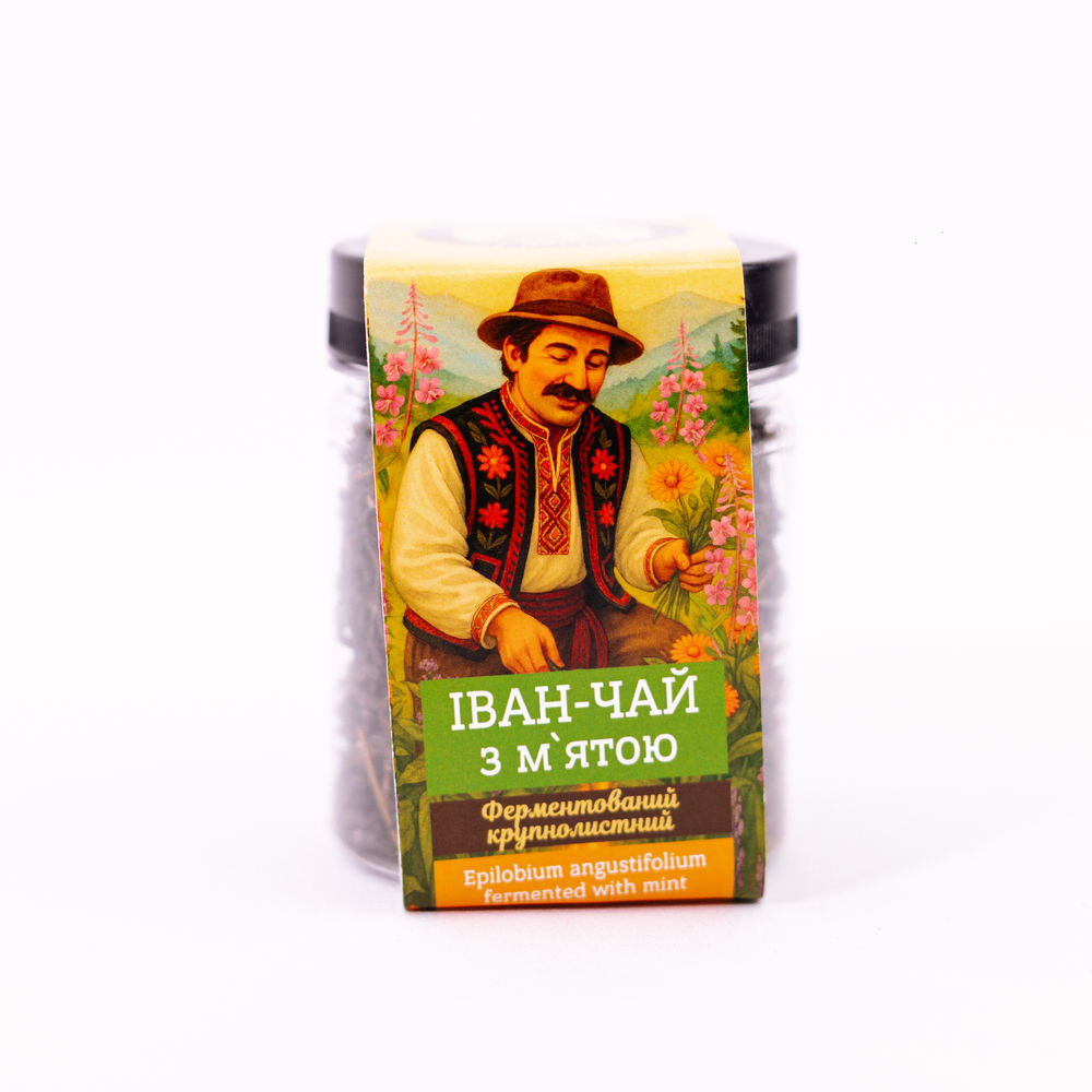 Чай Іван-чай ферментований з м'ятою, 30 г