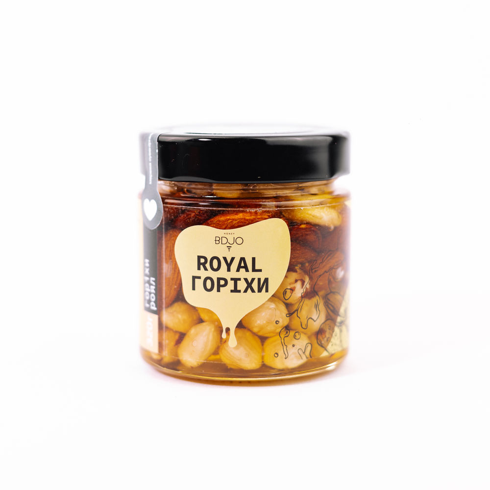 Мед Royal з асорті горіхів 320г