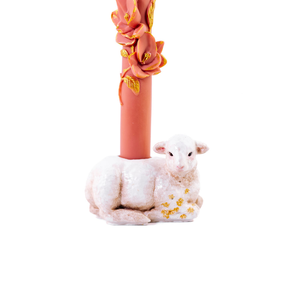 Набір Підсвічник ягня зі свічкою 23см. Фото 4