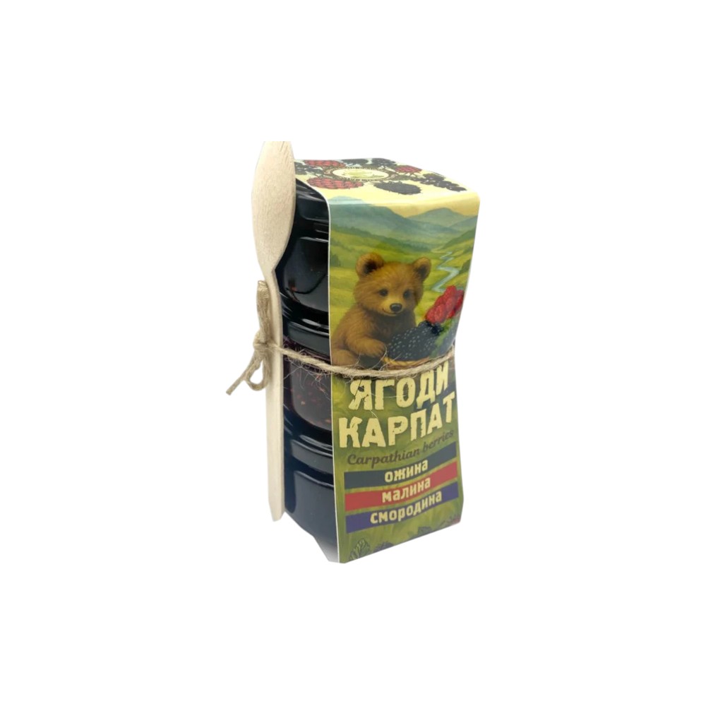 Набір варення Ягоди Карпат 3шт 100г