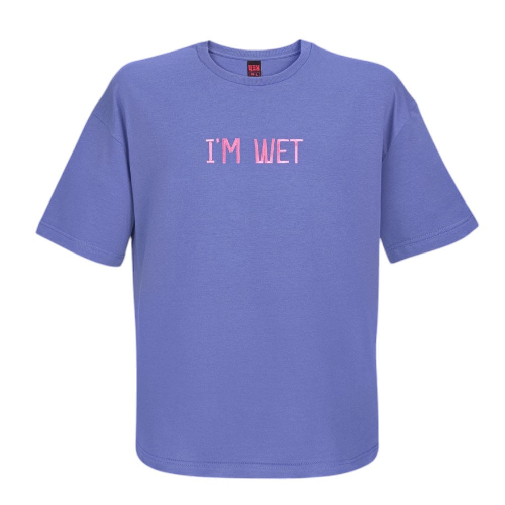 Футболка im wet фіолетовий oversize XS-S 